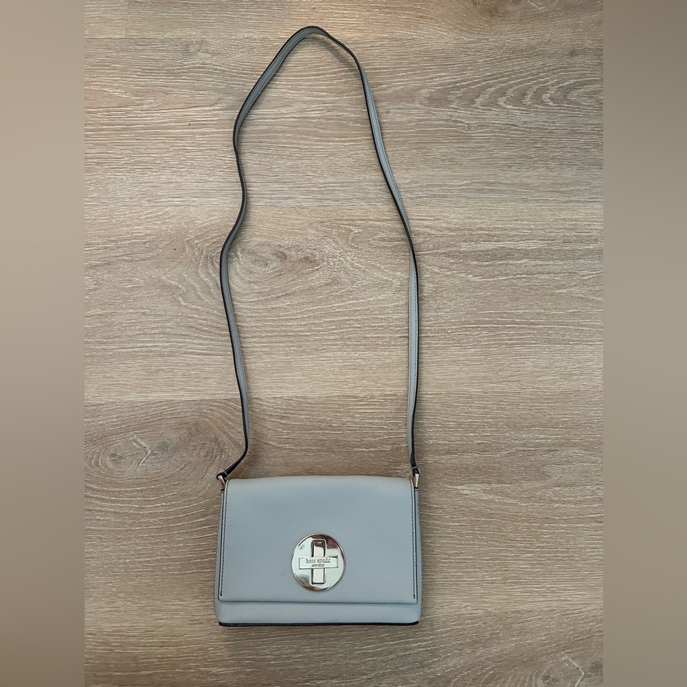Kate Spade Light Gray Crossbody Bag